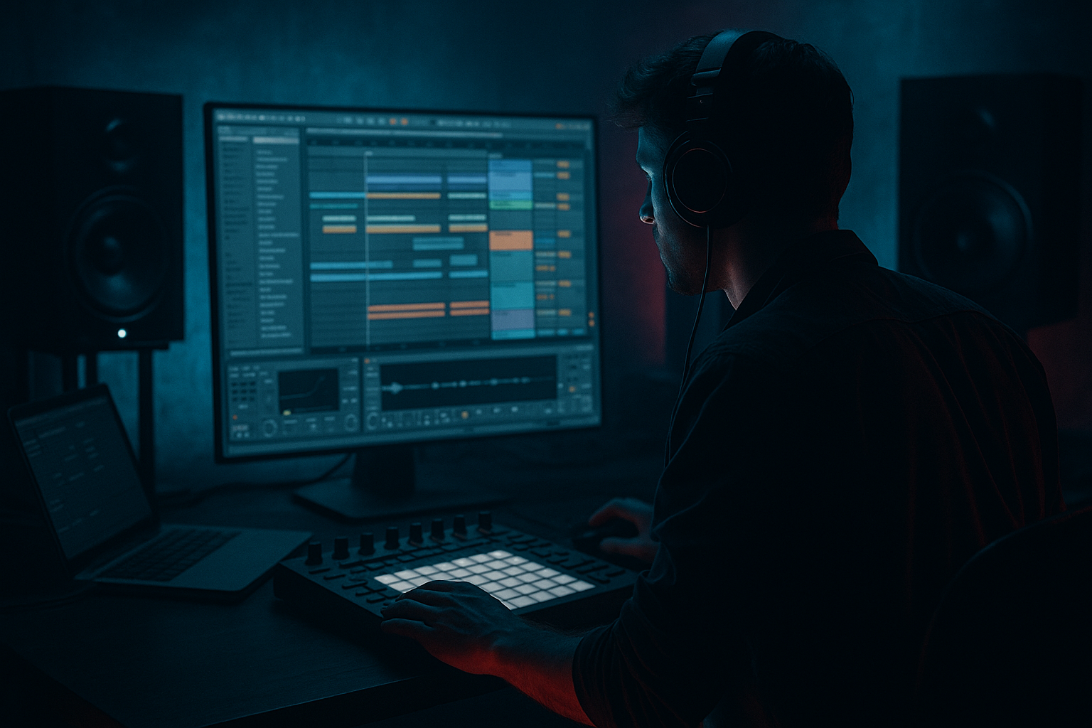 Break Lab edit: an Amen-style call-and-response riff route from scratch in Ableton Live 12 (Intermediate) cover image