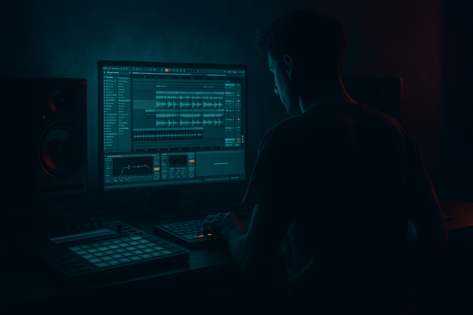 Design a darkside intro in Ableton Live 12 for jungle oldskool DnB vibes (Beginner) cover image