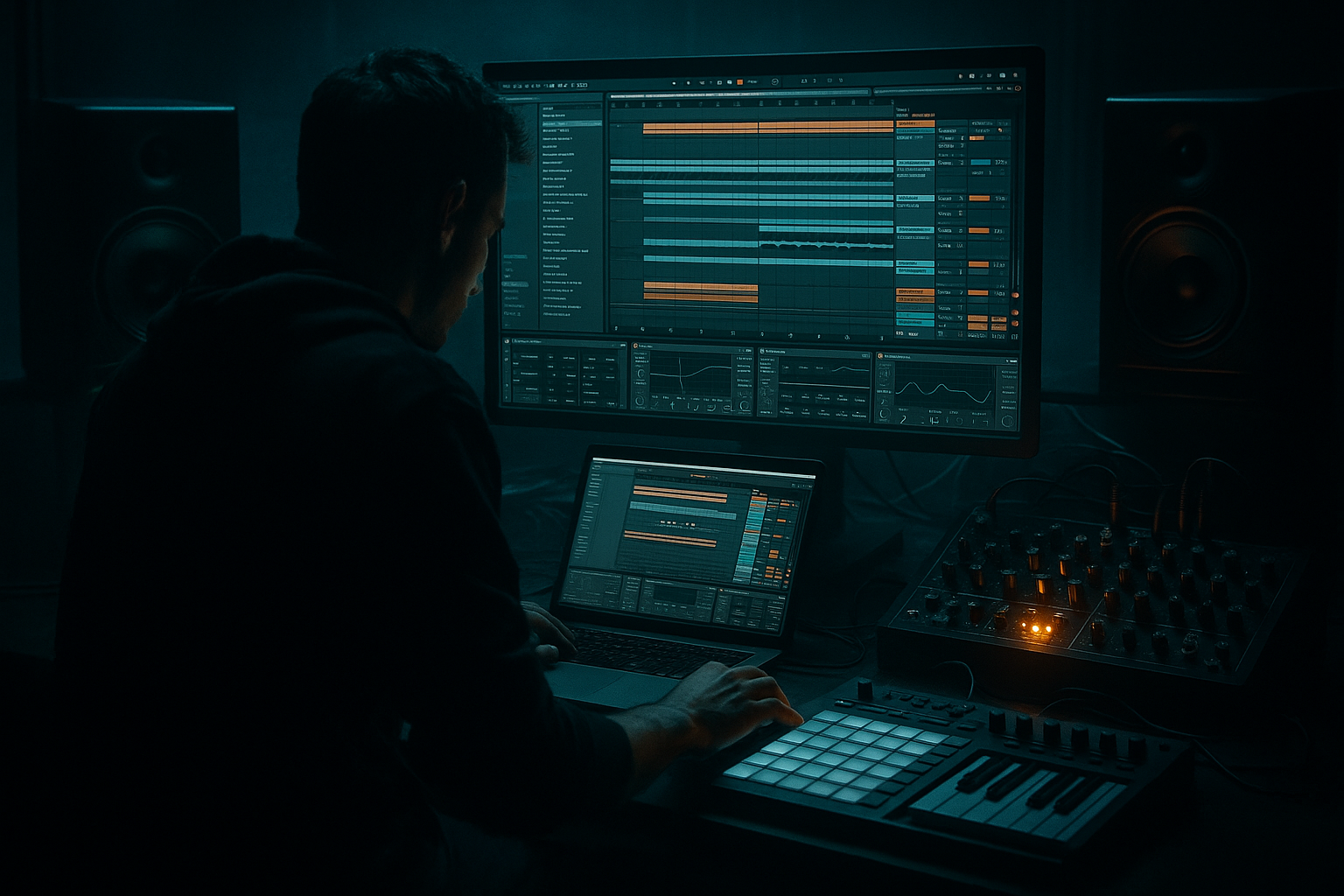 Layer oldskool DnB break roll with chopped-vinyl character in Ableton Live 12 (Beginner) cover image