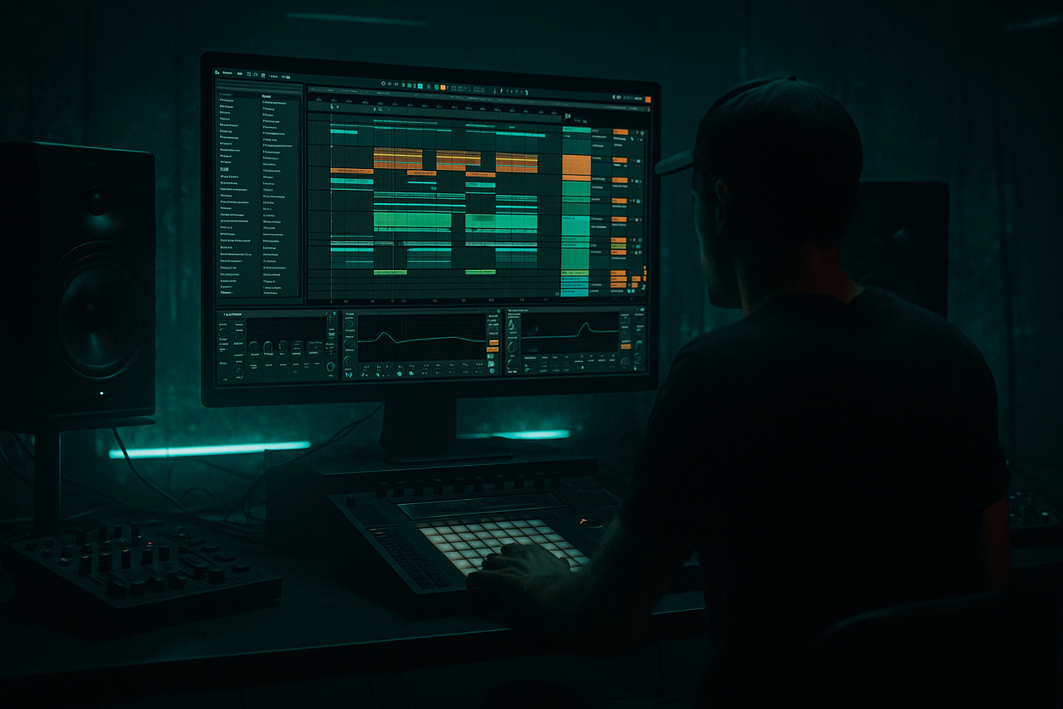 Break Lab edit: an Amen-style call-and-response riff stack from scratch in Ableton Live 12 for jungle oldskool DnB vibes (Intermediate) cover image