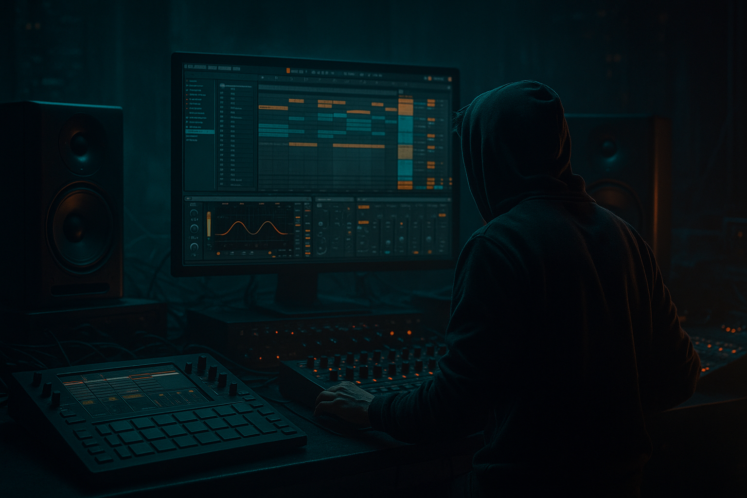 Bassline Theory edit: a pirate-radio transition clean from scratch in Ableton Live 12 (Beginner) cover image