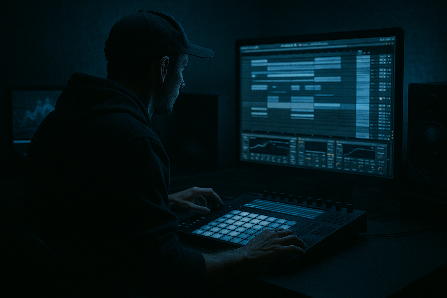 Midnight Amen a bass wobble: arrange and arrange in Ableton Live 12 (Advanced) cover image