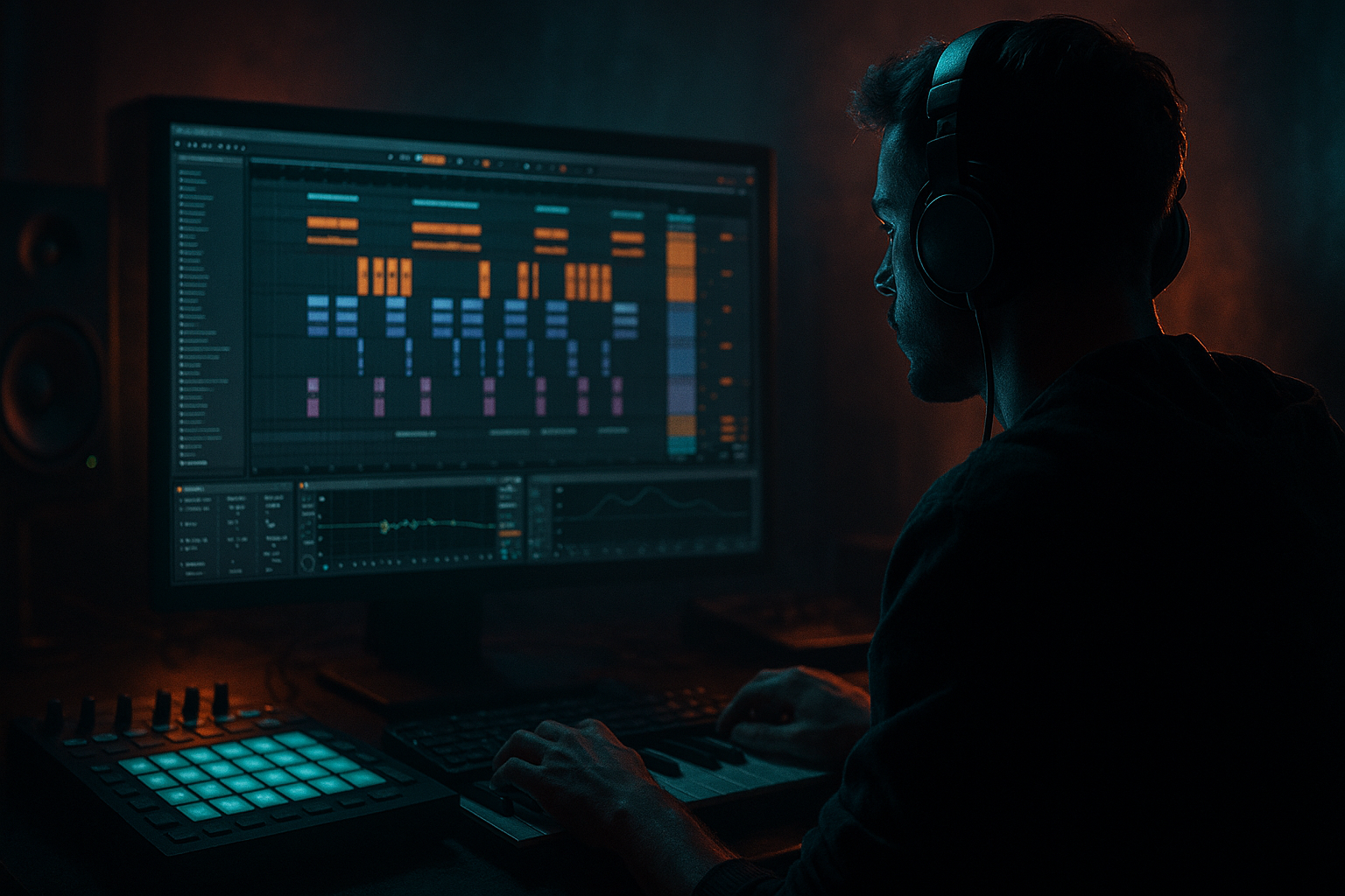 Concrete Echo impact build session for warm tape-style grit in Ableton Live 12 for jungle oldskool DnB vibes (Beginner) cover image